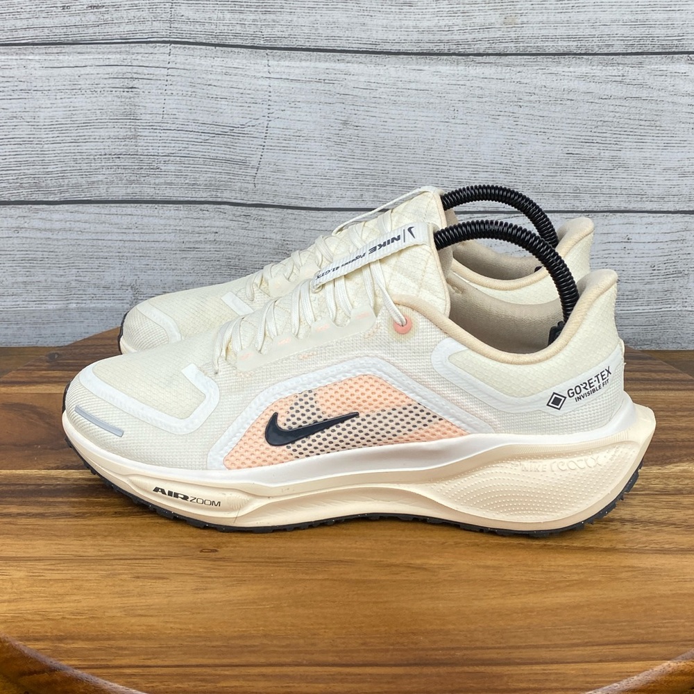 Nike Air Zoom Pegasus 41 Gore-Tex Sail Guava Ice Running Shoe FQ1357-100 Size 9